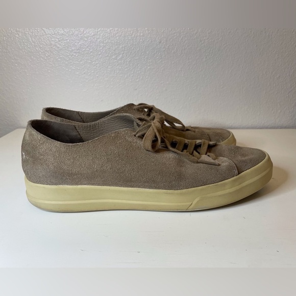 Vince Men's Copeland Tan‎ Suede Sneakers Size 8.5 - Picture 3 of 10